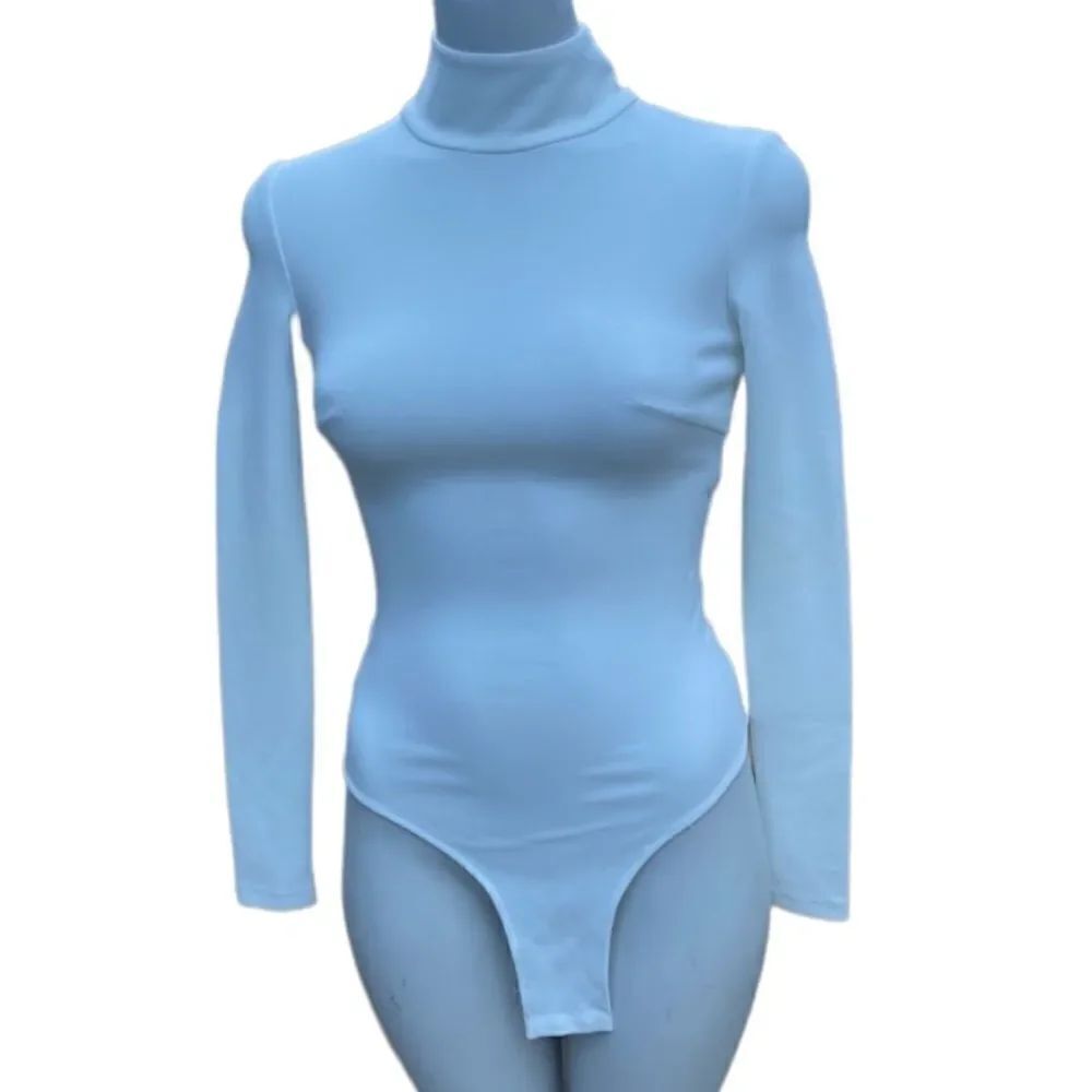 A.O.T.C off white long sleeve turtleneck bodysuit size 00